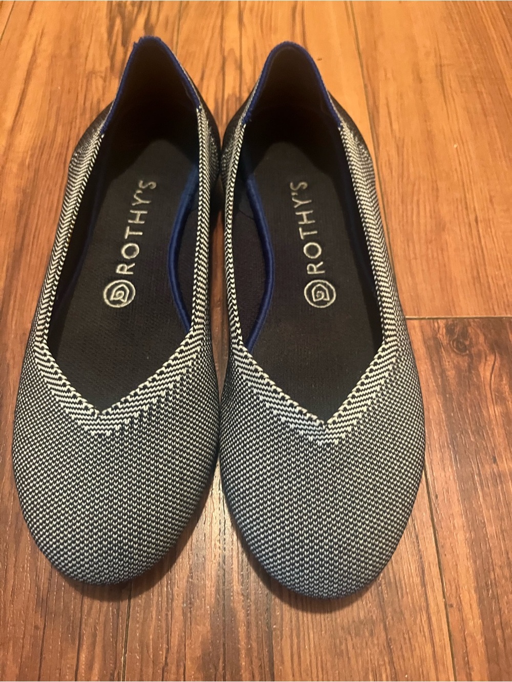 ✨ ROTHY’S THE FLAT — CLOUD GRAY BIRDSEYE — SIZE 9W ✨